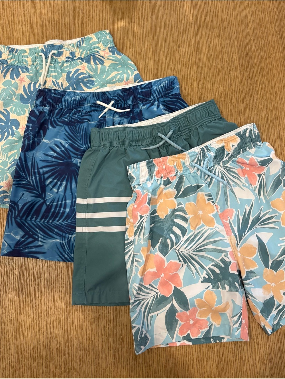 abercrombie kids Boys Tropical Swim Trunks - Set of 4